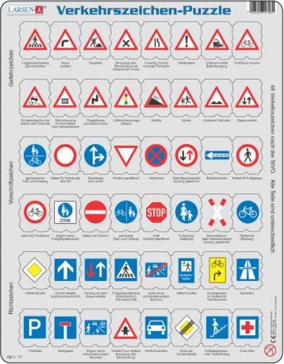 Puzzle Traffic signs (in German)