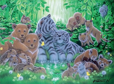 Baby Animals in the Forest