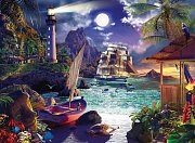 Bay at the light of the moon