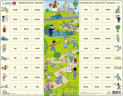 Learning English Puzzle - Irregular Verbs 