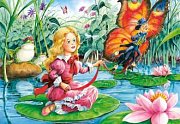 Thumbelina with a Butterfly