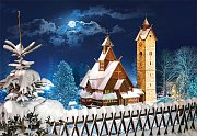 Vang stave church in Winter, Poland