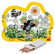 The Mole (puzzle with coloured pencils)