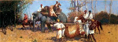 The Tiger Hunt, Franz Roubaud